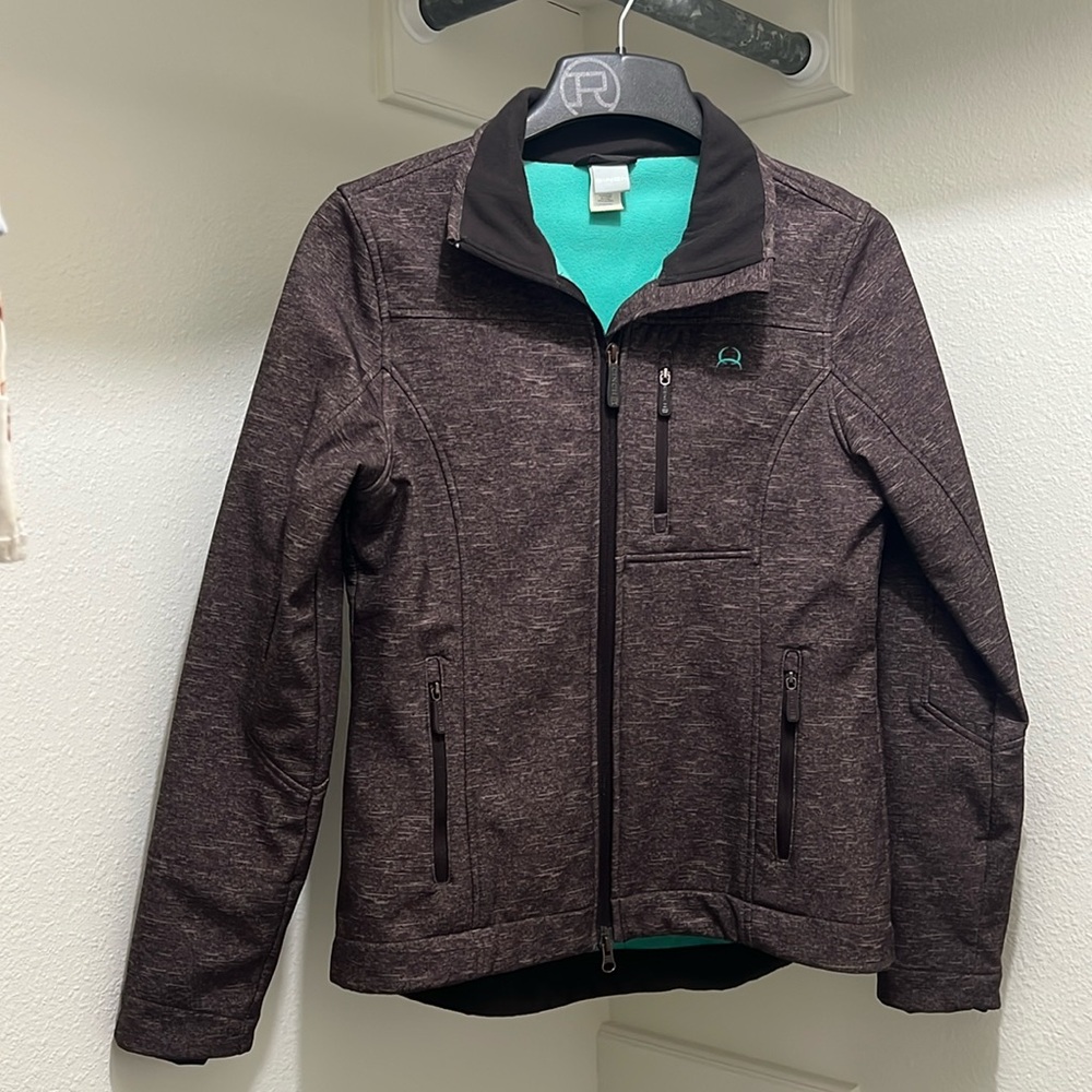 Brown and teal Cinch jacket
